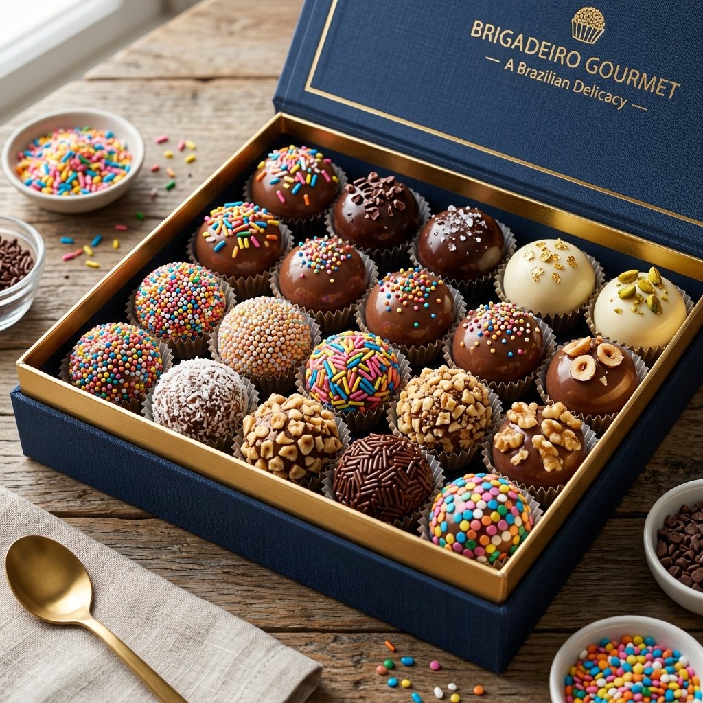 Kit Caixa Presente Brigadeiros